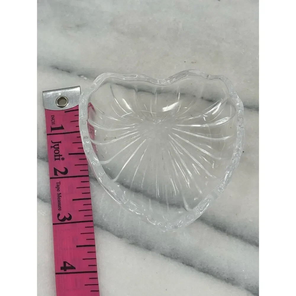 Vintage Crystal glass trinket dish